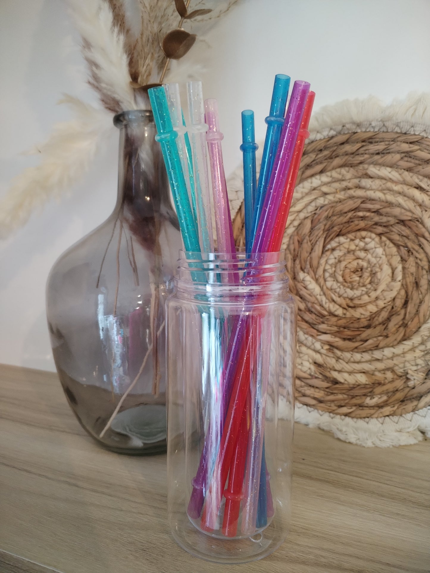 Pailles supplémentaires de couleurs pailletés