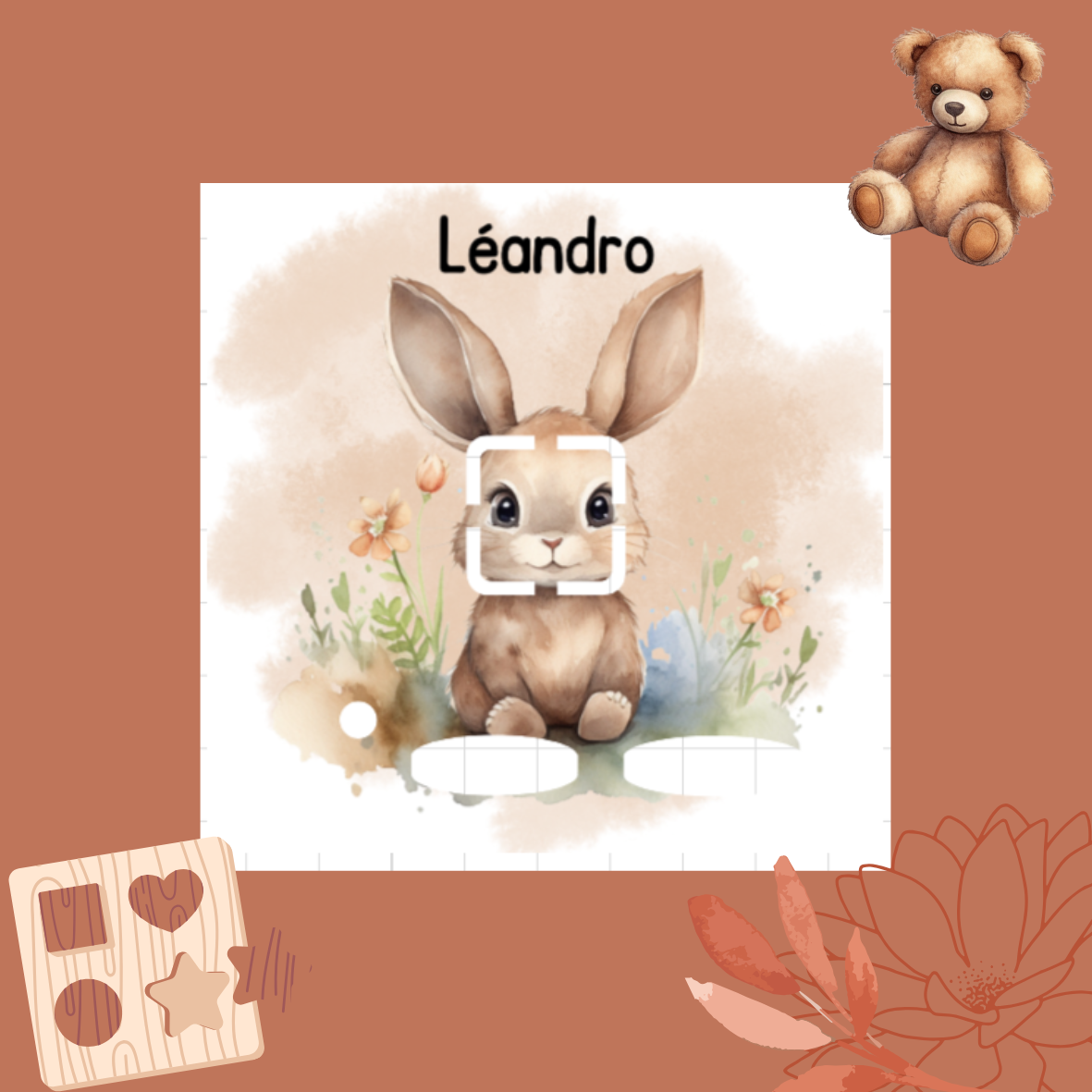 Stikers Toniebox Lapin beige