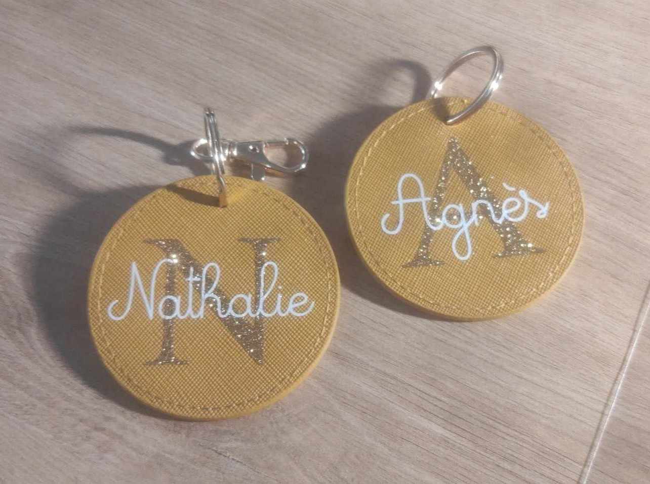 Porte clé Prénom + initial