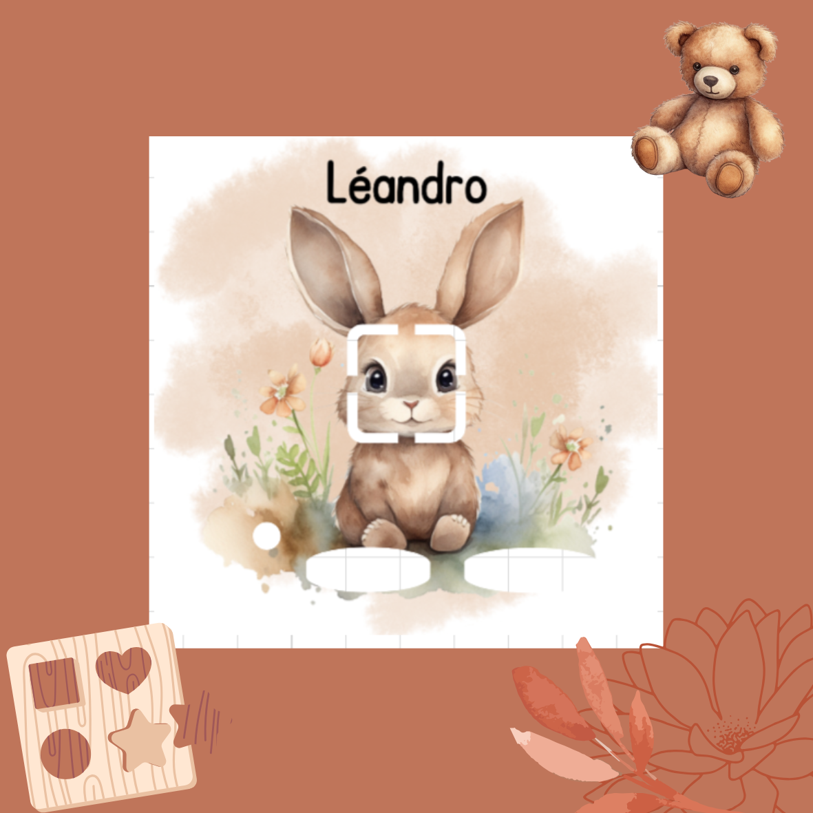 Stikers Toniebox  Lapin beige